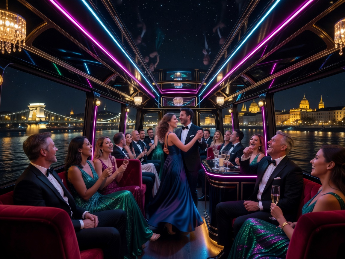 Danube Midnight Gala Party Bus Night Experience Budapest