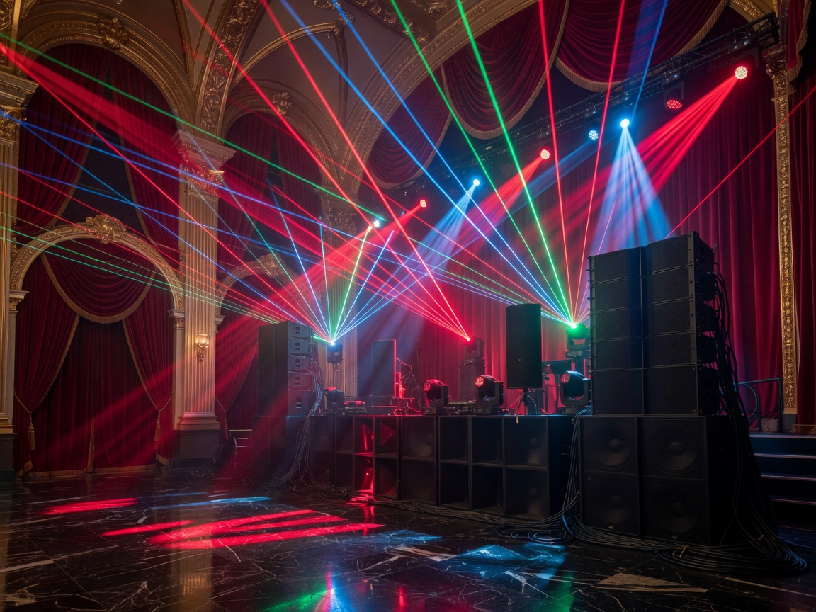 Laser Lighting Arrays And Sound System Inside The Imperial Ruby