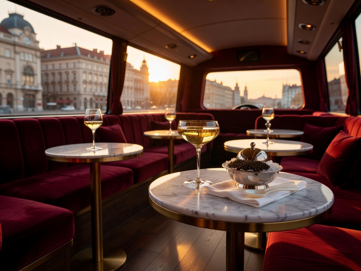 Tokaji Wine And Caviar Lounge Bus Budapest